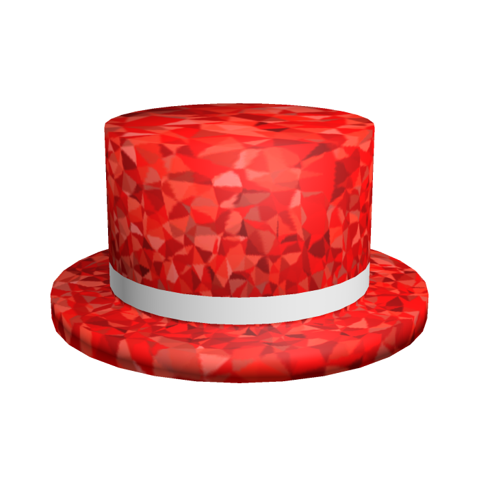 Red Sparkle Time Classic Top Hat