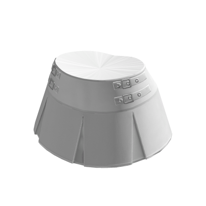 White Short Pleated Skirt