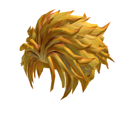 Fluffy yellow anime hair