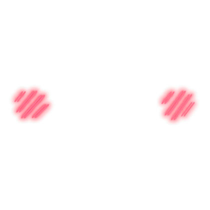 Cute blush (emissive) Roblox item