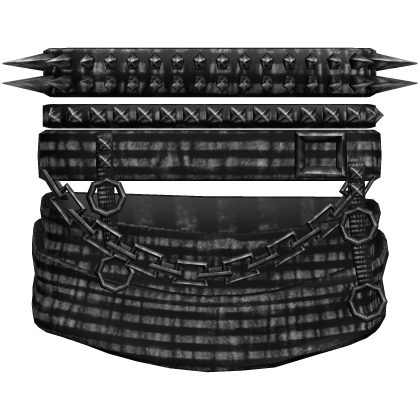 1.0 left stripe vkei studded spiked chain armband Roblox item