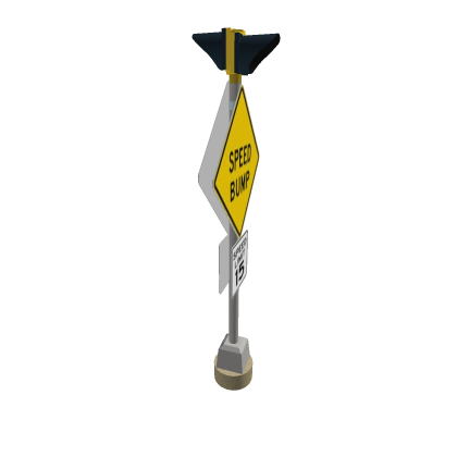 Speed bump sign