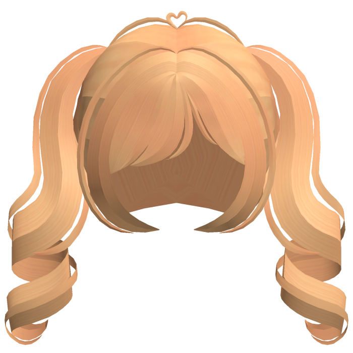 ˗ˏˋ ♡ curled fairy pigtails in light ginger