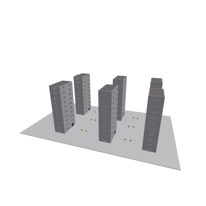 Destroyable city with NPCs