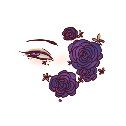 Purple Flower Face Roblox decal