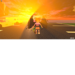 the cute sunset
