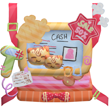 Kawaii Fast Food Worker Taiyaki Kitty Backpack 1.0