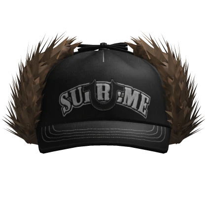 🦇Y2K Black Emo Supreme x True Religion Hat🦇 | Roblox Item