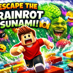 🧠🌊 ESCAPE THE BRAINROT TSUNAMI!