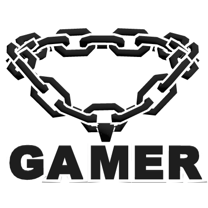 cool gamer cartoony white chain necklace thumbnail