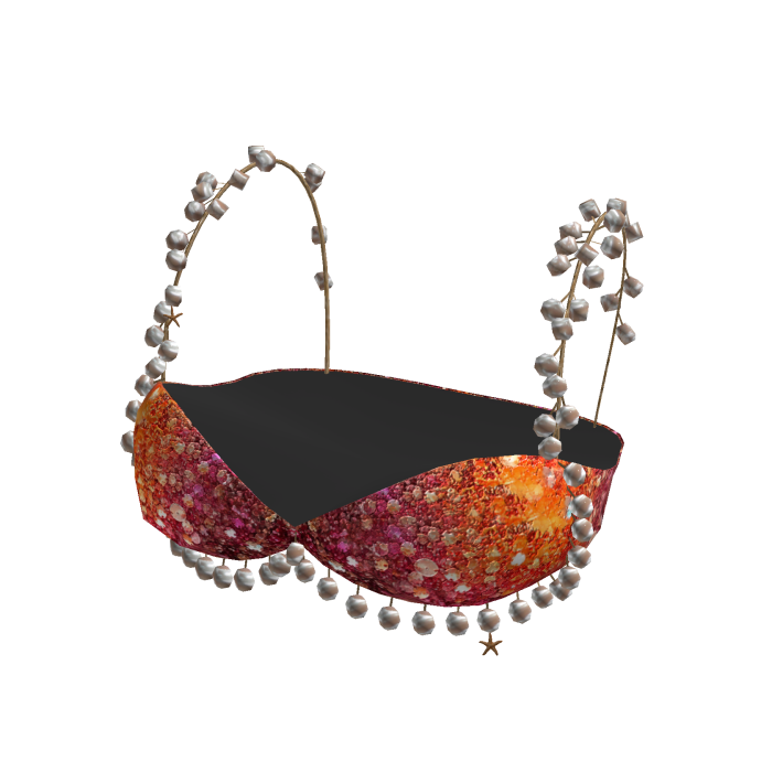 Sunset Bloom Rhinestone Bikini Top
