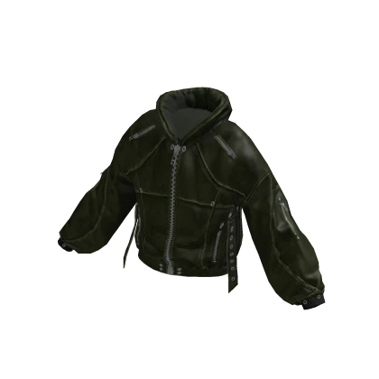 Green Y2K Grunge Leather Jacket | Roblox Item - Rolimon's