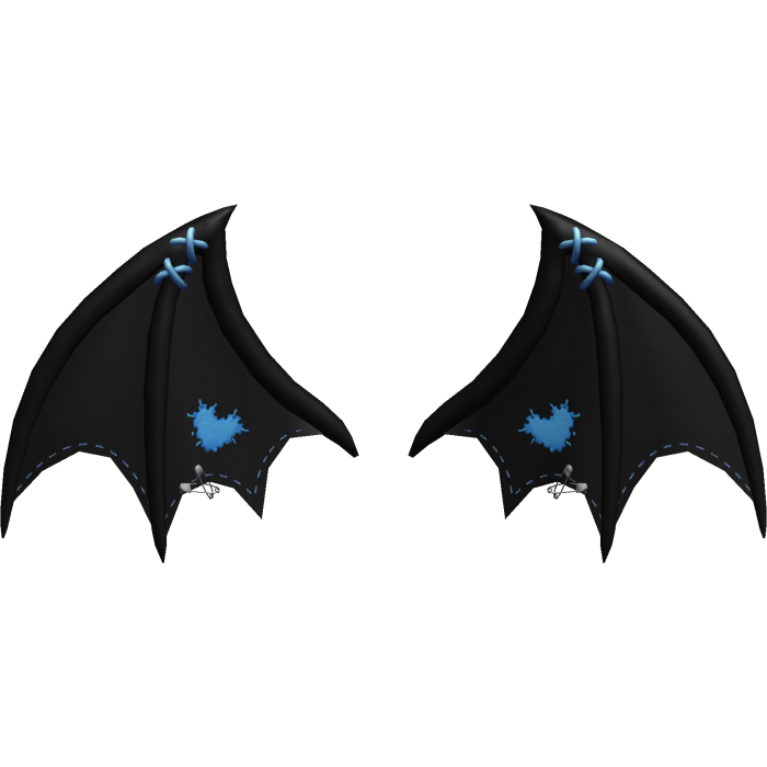 Cute Bat Wings – Black & Blue