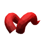 Red Long Flow Horns