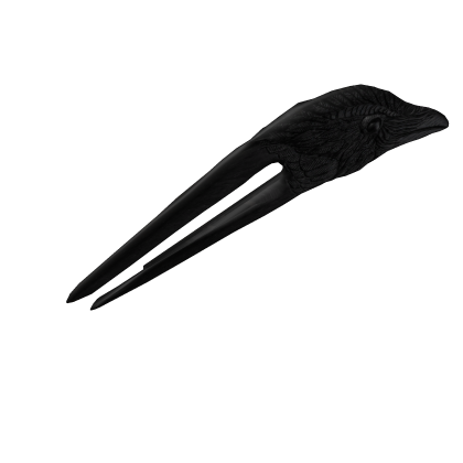Black Hair clips CROW