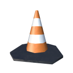Orange Traffic Cone Hat