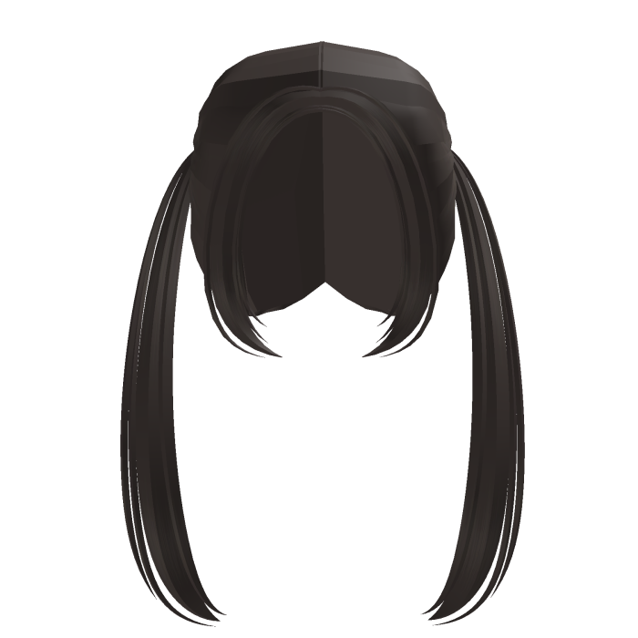 . ‿ ♡ long grey brown straight gorg pigtails