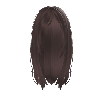 ʚ♡ɞ Straight Hair /w Bangs In Brown
