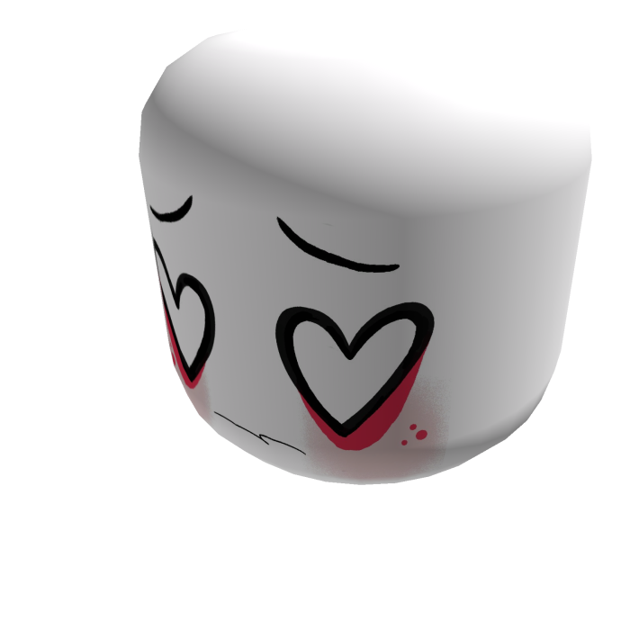 heart eyes (white)