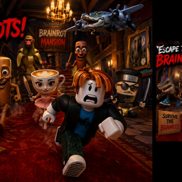 Escape the mansion with Brainrots!!!