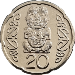 New Zealand 20 Cent - Elizabeth II (New Type)