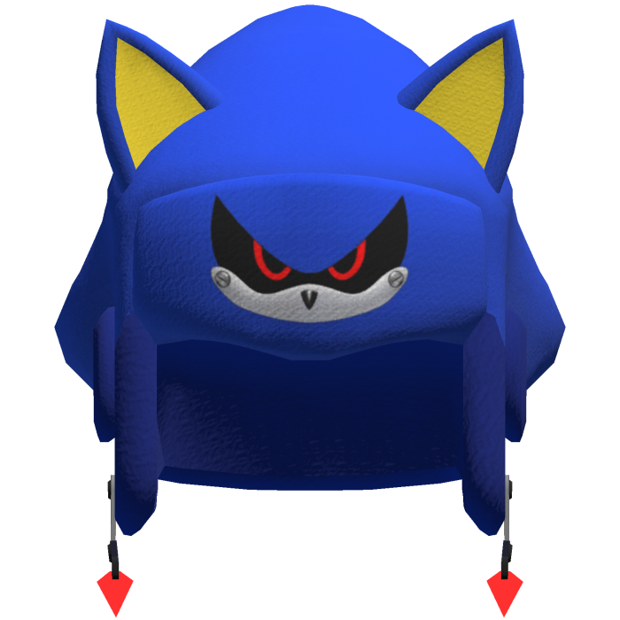 Metal Sonic Hat Y2K Ushanka