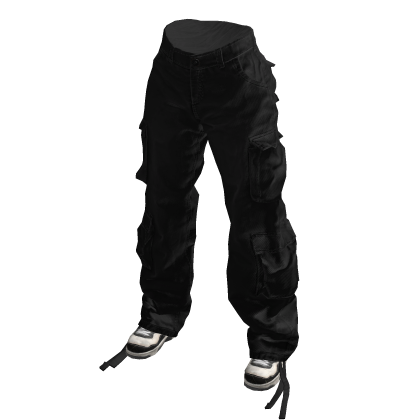 Black Urban Baggy Cargos
