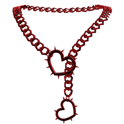 Red Heart Chain Choker