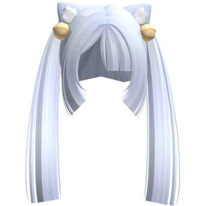 Kitty hime pigtails Light blue Roblox item