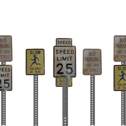 Weathered Residential Sign Pack