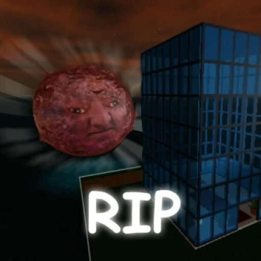the meatball man crashes into earth official Roblox game thumbnail