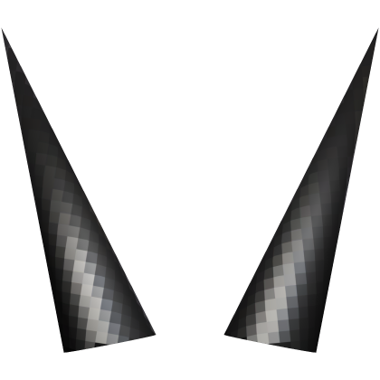 black spiky pixel horns