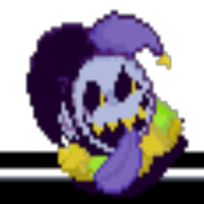 FNF Pixel Jevil (Mad Portrait) Roblox decal