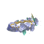 Blue Crystal Rose Halo