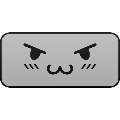 Kaomoji Smug Cat Phone Face Cover