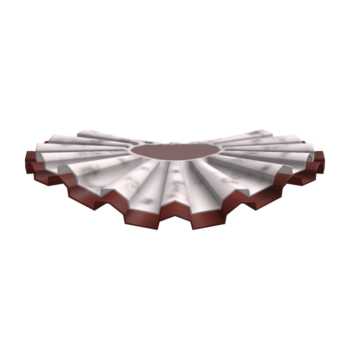 Haunted Carnival Clown Neck Ruffles (Dirty)