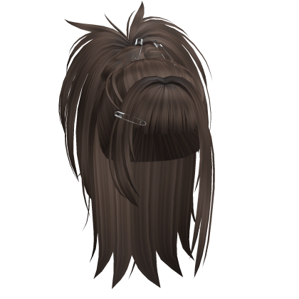 Y2K Gyaru Emo Ponytail (Brown) Roblox item