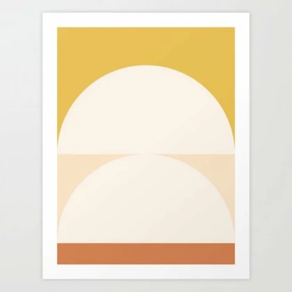 [orange] mid centruy abstract
