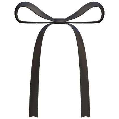 black dainty bow hair Roblox item