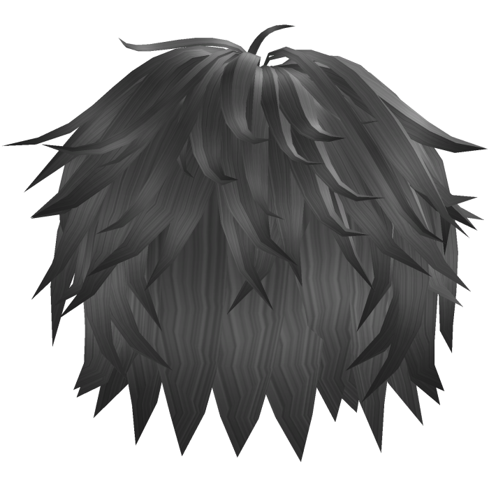 Gray Fluffy Messy Layered Anime Hair 