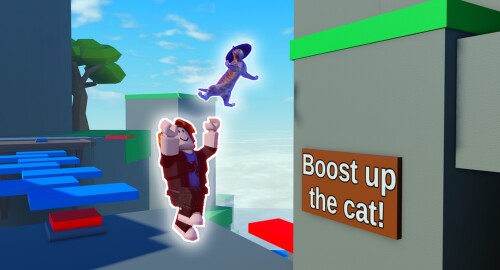 🏯 Cat and Human [ 2 Player Obby ]