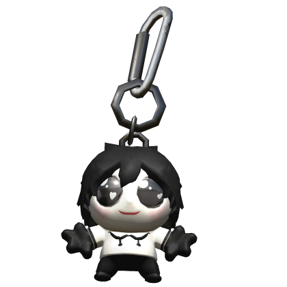 Jeff The Killer Cute Plushie Halloween keychain