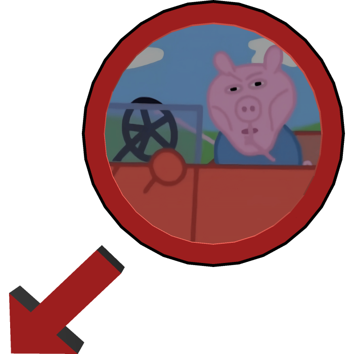 Sigma George pointing circle meme