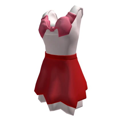 Sun Dress for Tennis in Red and Pink and White Roblox item thumbnail