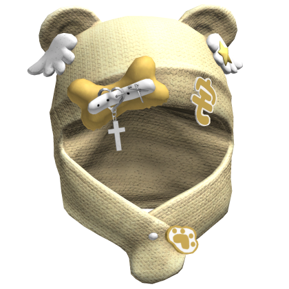Yellow Kawaii Cozy Wings Hood Roblox item