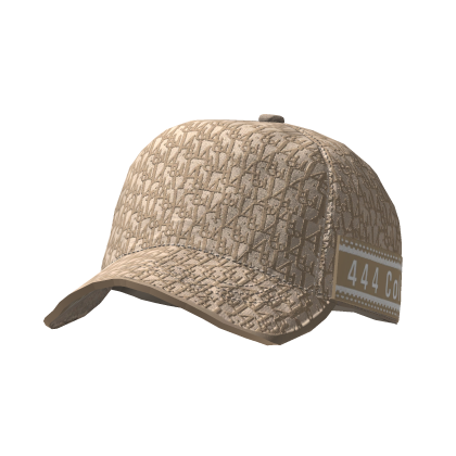 Gorra Oblique De Diseñador Beige