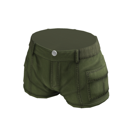 Green Elastic Cargo Shorts thumbnail