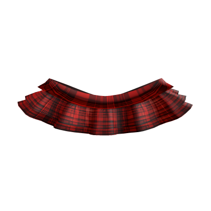 ♡ sweet dark red plaid school girl uniform skirt Roblox item