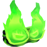 Green Fiery Blindfold
