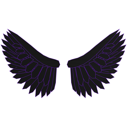 Black Purple Fallen Angel Wings